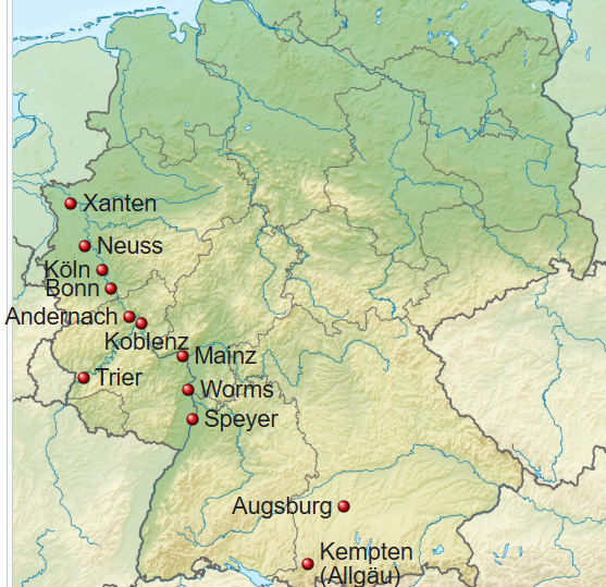 römische stadtgründungen